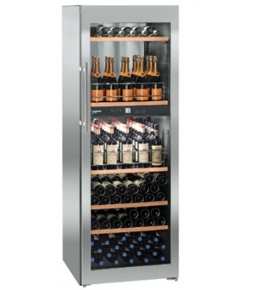 Liebherr WTpes 5972 Vinidor Cantinetta vino con compressore Libera installazione Acciaio inossidabile 155 bottiglia/bottiglie