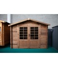 Esterni da Vivere Casetta Cleo, Legno in Abete, 7.62 m2, 300 x 300 x 235 cm, casetta da giardino