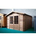 Esterni da Vivere Casetta Cleo, Legno in Abete, 7.62 m2, 300 x 300 x 235 cm, casetta da giardino