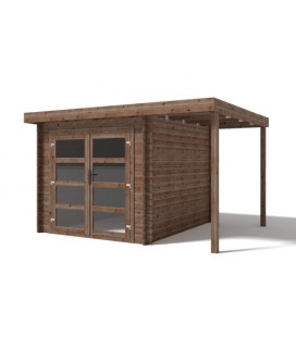 Esterni da Vivere Casetta Lidia, Legno in Abete, 6.23 m2, 361 x 300 x 225 cm, casetta da giardino