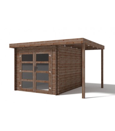 Esterni da Vivere Casetta Lidia, Legno in Abete, 6.23 m2, 361 x 300 x 225 cm, casetta da giardino
