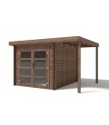 Esterni da Vivere Casetta Lidia, Legno in Abete, 6.23 m2, 361 x 300 x 225 cm, casetta da giardino