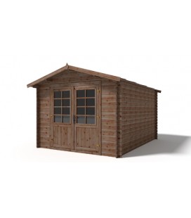 Esterni da Vivere Casetta Nadia, Legno in Abete, 10.37 m2, 300 x 400 x 235 cm, casetta da giardino