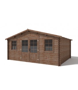 Esterni da Vivere Casetta Linda, Legno in Abete, 17.55 m2, 500 x 400 x 252 cm, casetta da giardino