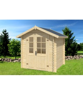 Esterni da Vivere Casetta Luisa di legno in Abete grezzo non trattatto, 208x208cm, casetta da giardino
