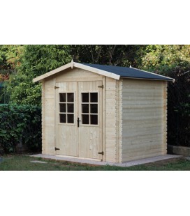 Esterni da Vivere Casetta Sara, Legno in Abete, 3.98 m2, 246 x 200 x 220 cm, casetta da giardino