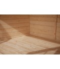 Esterni da Vivere Casetta Siviglia di legno in Abete grezzo non trattatto, 250x250cm, casetta da giardino