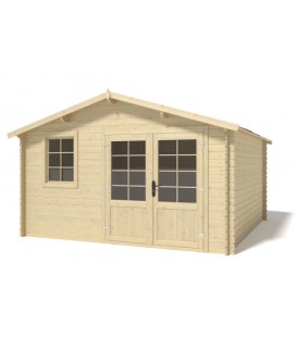 Esterni da Vivere Casetta Lisa, Legno in Abete, 14.14 m2, 400 x 400 x 250 cm, casetta da giardino