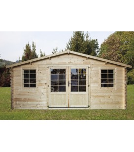 Esterni da Vivere Casetta Camilla, Legno in Abete, 22.27 m2, 500 x 500 x 252 cm, casetta da giardino