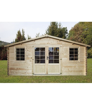 Esterni da Vivere Casetta Camilla, Legno in Abete, 22.27 m2, 500 x 500 x 252 cm, casetta da giardino