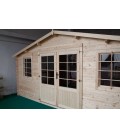 Esterni da Vivere Casetta Camilla, Legno in Abete, 22.27 m2, 500 x 500 x 252 cm, casetta da giardino
