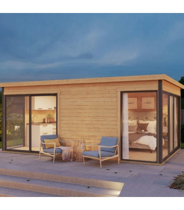 Esterni da Vivere Domeo 3 Casetta in legno