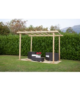 Esterni da Vivere Pergola, Pino Massello impregnato, 2.4x3m, gazebo