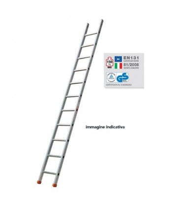 FACAL GR. 8 GENIA Scala industriale da appoggio Genia 265 cm (in appoggio 245 cm) portata 150 Kg EN131 - TUV-GS