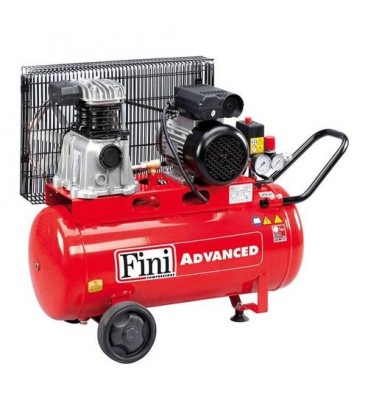 FINI MK102/N BMDC404FNM631 Compressore bicilindrico a cinghia con serbatoio 50 lt 1,5 kW 10 bar