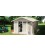 Grosfillex Capanno da giardino in PVC Utility 11 m² Grigio verde