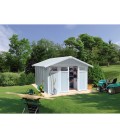 Grosfillex Capanno da giardino in PVC Utility 11 m² Grigio blu