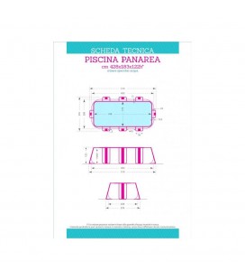 San Marco Piscina fuori terra Panarea Platinum Frame 428x183x H122
