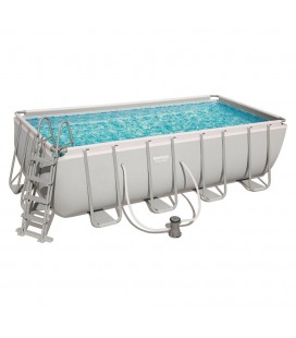 Bestway Piscina fuori terra rettangolare con accessori Power Steel 56670 4,88 x 1,22 x 2,44 m