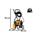 DEWALT DXPW002CEKART IDROPULITRICE PROFESSIONALE A FREDDO CON CARRELLO REMOVIBILE 180 BAR - 510 L/H