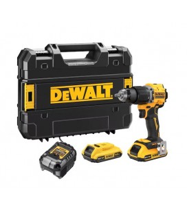 DEWALT DCD799D2T-QW TRAPANO AVVITATORE A PERCUSSIONE COMPATTO - 2 x 18V XR 2ah