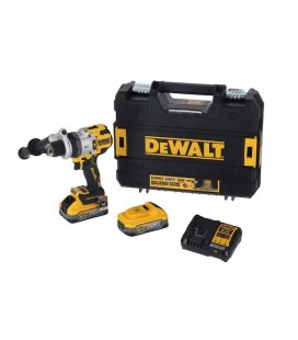 DEWALT DCD1007H2T-QW TRAPANO AVVITATORE A PERCUSSIONE - 2 x XR 18V Powerstack 5Ah
