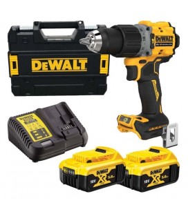 DEWALT DCD805P2T-QW TRAPANO AVVITATORE A PERCUSSIONE COMPATTO - 2 x XR 18V 5.0AH