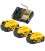 DEWALT DCB1104P3-QW KIT 3 BATTERIE XR 18V 5AH + CARICABATTERIA