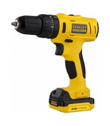 Stanley FMC021S2 Trapano avvitatore con percussione compatto FatMax con 2 batterie litio 10,8 V 1,5Ah e valigetta