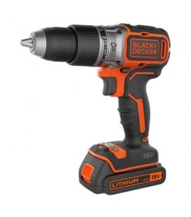 Black&Decker BL188K Trapano avvitatore a batteria Litio 18V 1,5 Ah con percussione ultra compatto