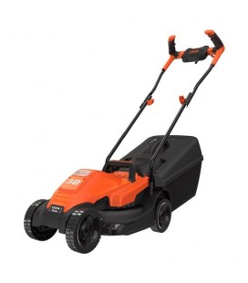 Black&Decker BEMW451BH Tosaerba elettrico 1200 W lama cm 32 con telaio Polypropilene e impugnatura Bike