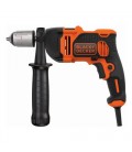 Black&Decker BEH850K Trapano percussione 2 velocità meccaniche 850W mandrino autoserrante con valigetta e accessori