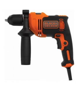 Black&Decker BEH550K Trapano percussione 2 velocità meccaniche 550W mandrino autoserrante con valigetta e accessori