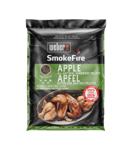 Weber Pellet di Legno 100% per BBQ SmokeFire Gusto Mela/apple 9KG